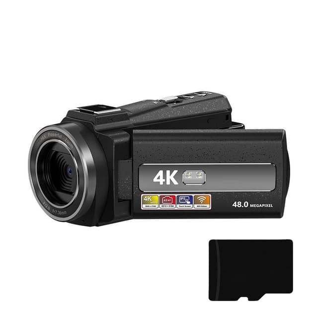 Videokamera 4K/48MP/16x zoom/IR mörkerseende/fjärrkontroll/ kort