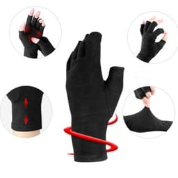 Fingerlösa kompressionshandskar 1 par Black M