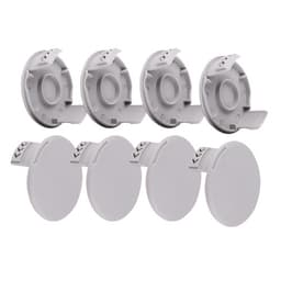 4-pack skyddskåpor för trådspolar på grästrimmer Grey