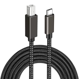 USB-B-USB-C-tulostinkaapeli Black 2 m