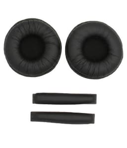 1 pari kuulokkeiden korvatyynyt ja sanka Sennheiser PX100/200/100-II:lle Musta