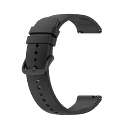 20 mm silikonarmbånd for Huawei/Samsung/Garmin-klokker Black