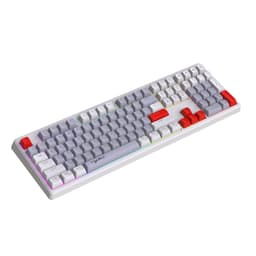 Kablet spilltastatur med 12 RGB-lys, 108 taster, anti-ghosting