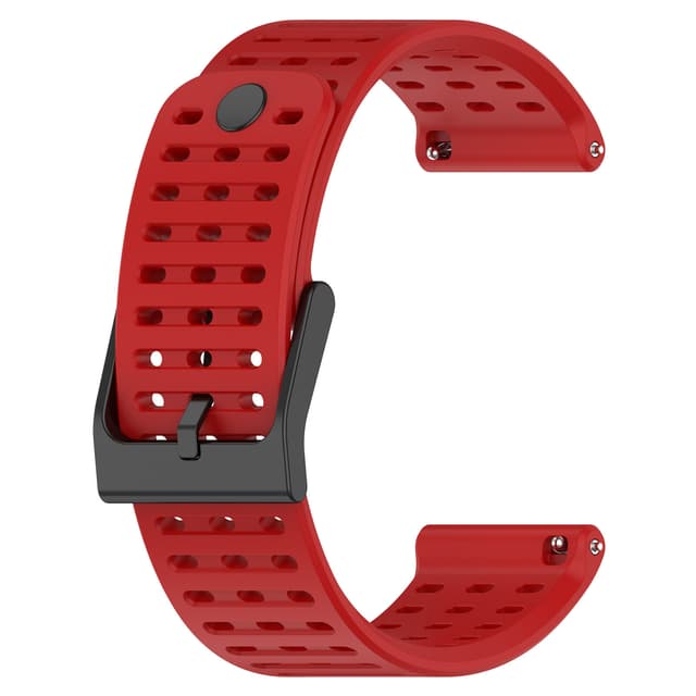 Silikonrem for Suunto Vertical 9 Peak Series Sports Watch Rød