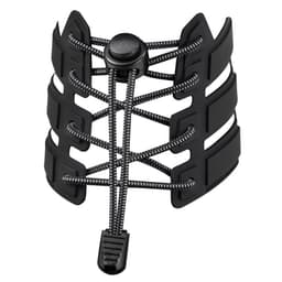 Knytfri elastiske skolisser 110 cm 1 par Sort