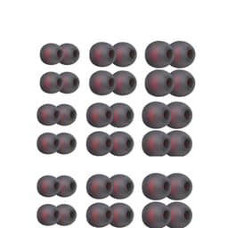 Silikoniset korvatyynyt 4,5–6 mm:n in-ear kuulokkeille, 3 kokoa 18 paria Harmaa