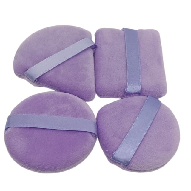 Puderpuffar - Sminkpuffar 4-pack Lila