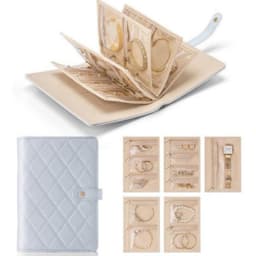 Romslig og elegant smykkeskrin Blå