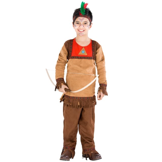 Indianeren Ørneøje børnekostume - 116 (5-7y)