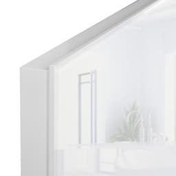 tectake Infrarødt varmelegeme i glas 92 x 62 x 30 cm Hvid