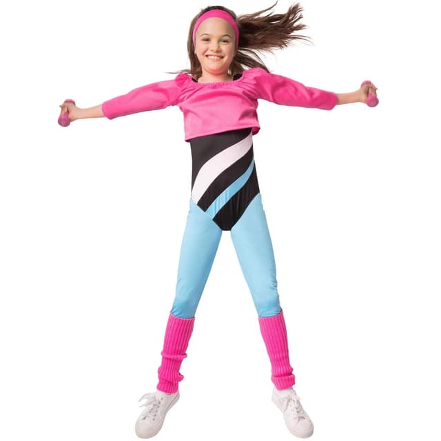 Fitness-stjerne børnekostume - 152 (11-12y)