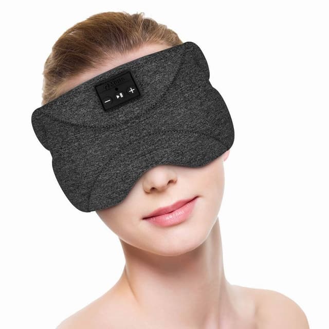 Bluetooth pandebånd/sovemaske Sovehøretelefoner Sort