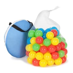 tectake Legetelt med 100 bolde 105 x 105 x 83 cm Blå