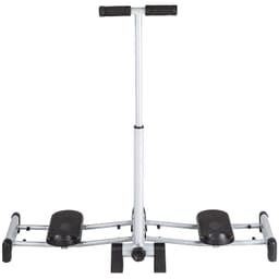 tectake Bentræner 107 x 48 x 98 cm Sort/Grå