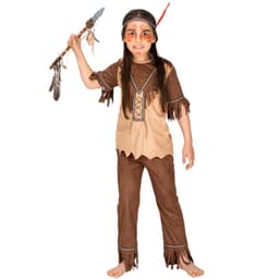 Indianerpigen Røde Duehøg kostume - 104 (3-5y)