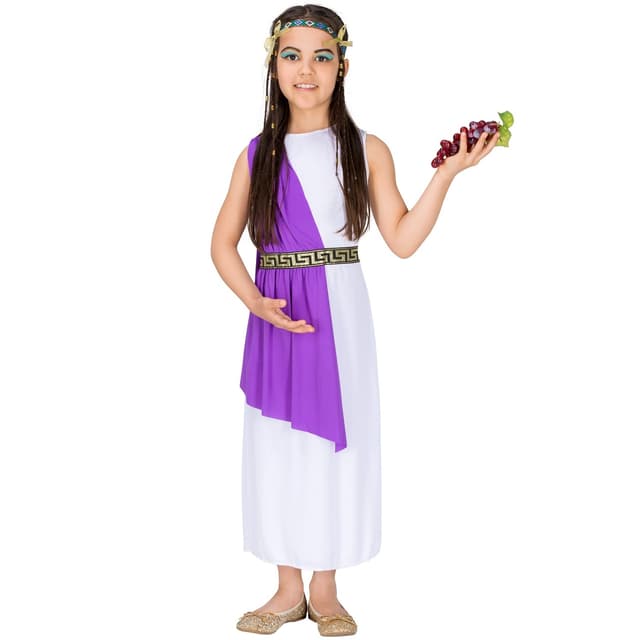 Græsk gudinde Athene kostume - 128 (8-10y)