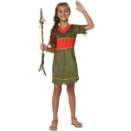 Modig Mohikaner børnekostume pige - 152 (11-12y)