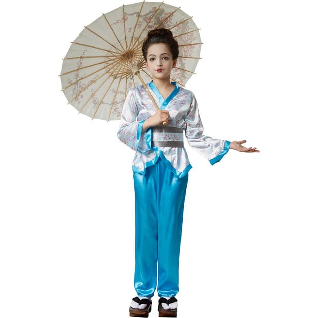 Asiatisk inspireret børnekostume - 116 (5-6y)