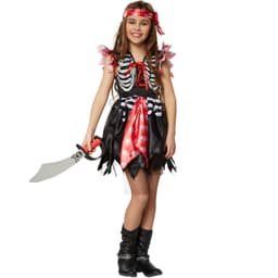 Piratprinsesse børnekostume - 104 (3-4y)