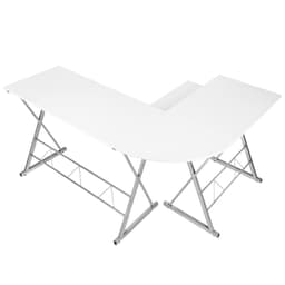 tectake Hörnskrivbord Datorskrivbord - vit