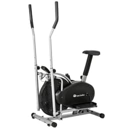tectake 2 i 1 crosstrainer och motionscykel med LCD display - svart