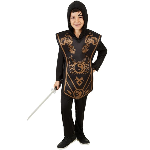 Ninja børnekostume - 104 (3-4y)