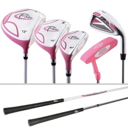 Golfsæt, komplet sæt grafit, 13 køller + taske - pink