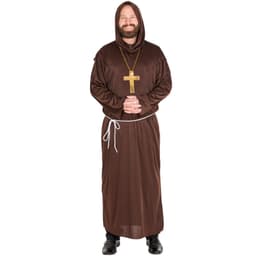 Munkekostume med kutte - L
