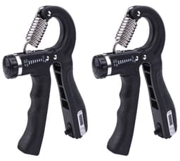 Handgreppstränare med Justerbart Motstånd 5-60 kg 2-pack Svart