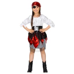 Piratpigen Lilly Blaumarie kostume - 104 (3-4y)