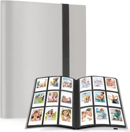 Polaroid-fotoalbum med plass til 432 bilder i 7,5 cm-str. Grå
