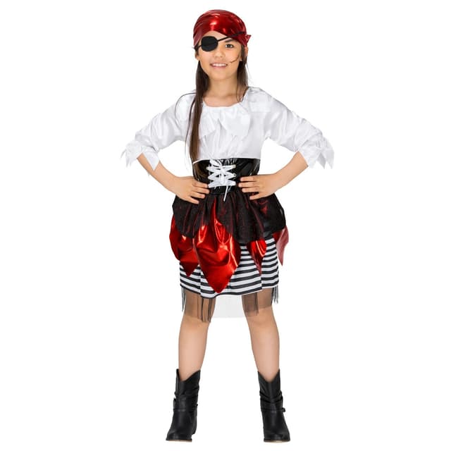 Piratpigen Lilly Blaumarie kostume - 116 (5-6y)