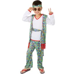 tectake Maskeraddräkt Pojke Cool Hippie
