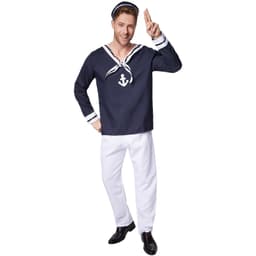 Sømand kostume - XXL