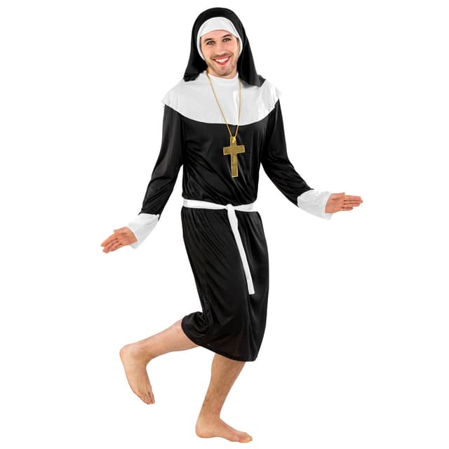 Nonne kostume mand - XXL
