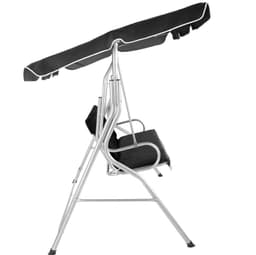 tectake Hængesofa 185x110x160cm 185 x 110 x 160 cm Sort