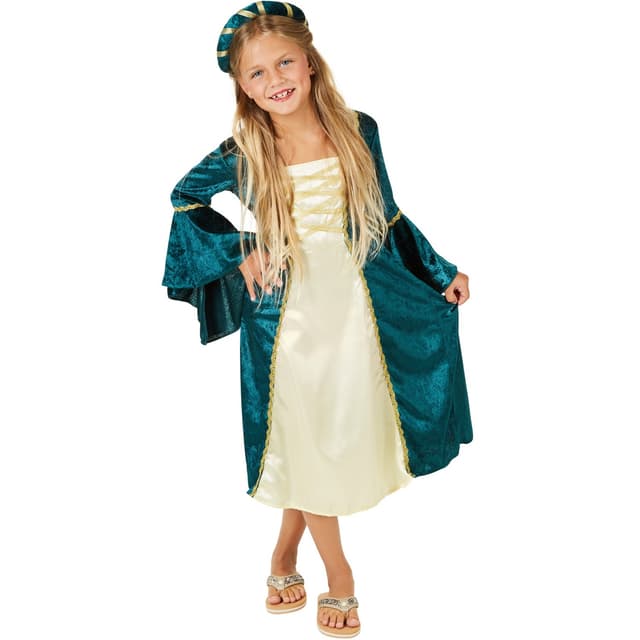 Slotsprinsesse børnekostume - 140 (9-10y)