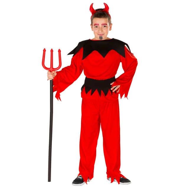Lille djævel børnekostume Halloween - 116 (5-7y)