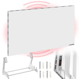 tectake Hybrid-infravärmare med termostat och tippskydd - 300 W