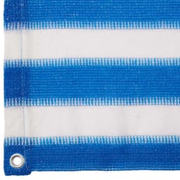 tectake Insynsskydd Balkong, med metallförstärkta öglor, version 2 - vit/blå, 90 cm