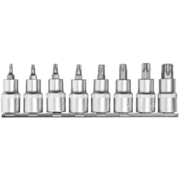 8 deler internt Torx pipesett - sølv