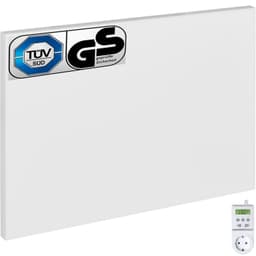 tectake Infrarød varmelegeme 60 x 40 x 2.5 cm Hvid