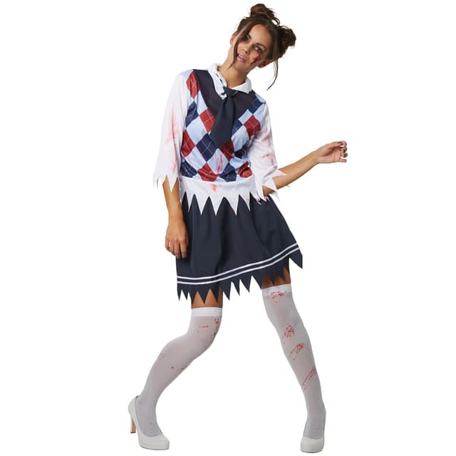 Halloween skolepige kostume - XXL