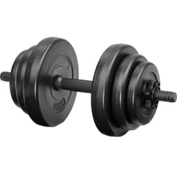 Käsipaino yksittäinen täytetty muovi - 10 kg