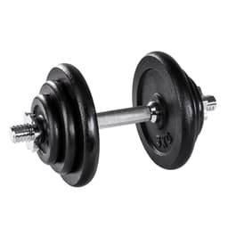 tectake Håndvægte forkromet 20 x 20 x 38 cm Krom