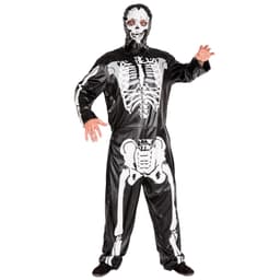 Skelet Halloweenkostume mand - L