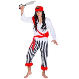 Piratkaptajn Enøjede Henry kostume - M