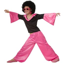 Groovy Disco pige børnekostume - 140 (9-10y)