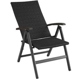 Polyrattan kurvestol Melbourne - sort