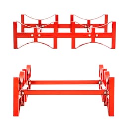 Fathylle for 4 oljefat på 200 l - rød